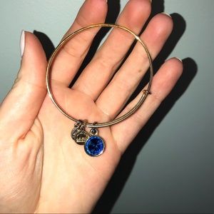 Alex & Ani Gold Bracelet (September Birth Stone)